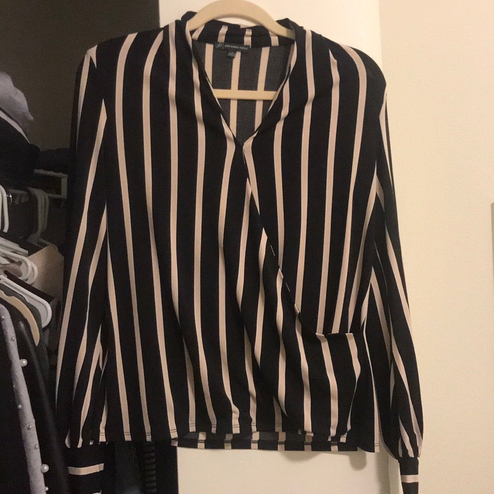 Adrianna Powell black blouse